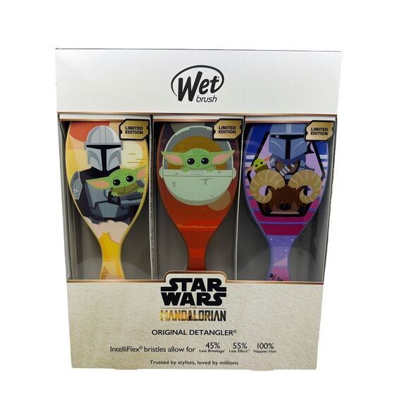 Wet Brush Star Wars Mandalorian Original Detangler - Set of 3 Brushes - Picture 2 of 4